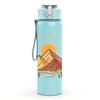 1PC Mountain Sunrise Nature Landscape Print 750ml Color Plastic Sports Water Bottle Leakproof Flip Straw Lid Suitable for Sports Office Home Use