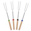 Telescopic U-Shaped Stainless Steel BBQ & Marshmallow Roasting Forks