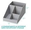 Coffee accessories organizer 4 compartments, Gray