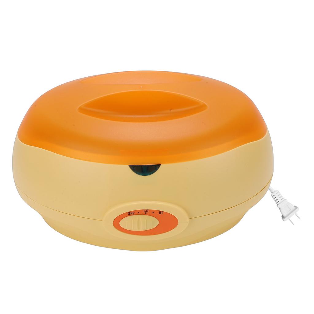 100W Wax Melting Machine High Power Large Capacity Easy Cleaning Wax Warmer Melter Heater with Yellow Lid US Plug 110V