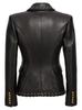 Soft Leather Formal Black New Women's Genuine Causal Blazer Handmade Lambskin
