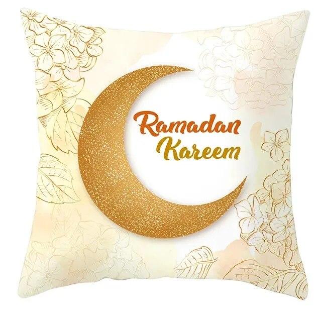 Eid Mubarak Cushion Cover Ramadan Home 2024 Islamic Muslim Kareem Al Adha Sofa Pillow Cover