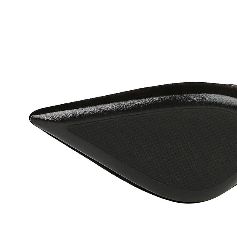 Shoes Suede Black Women Pumps Wine Glasses And High Heels Pointed Toe Women Heels 7 Cm 10cm Ladies Shoes Office Shoes