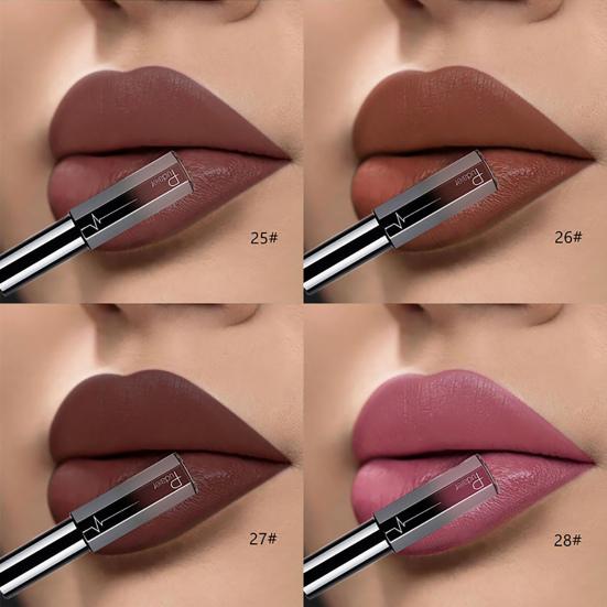 Balsamo per labbra idratante non secco Lucidalabbra opaco impermeabile senza sbavature 6 g Trucco labbra facile da colorare