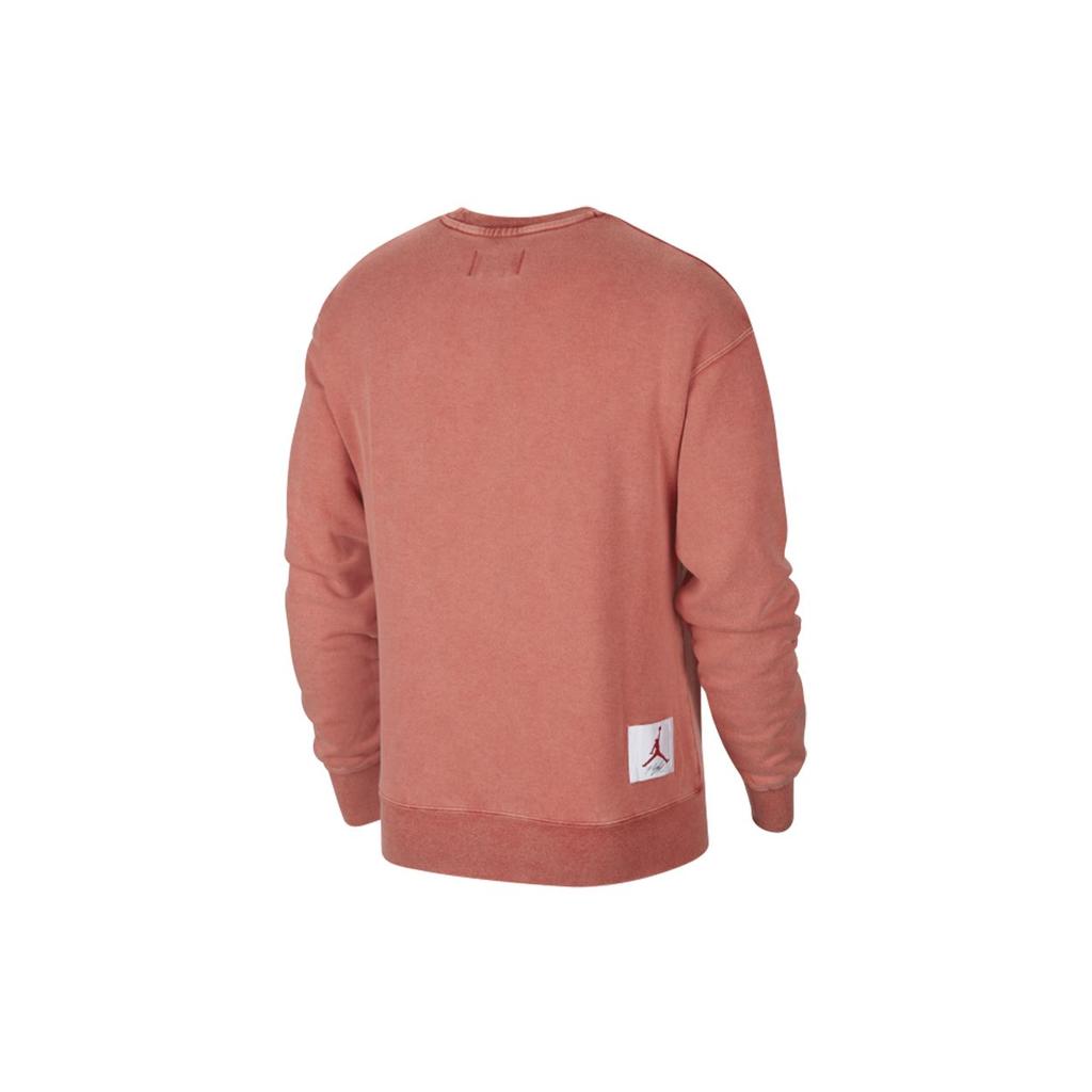 Jordan Flight Casual Sports Letter Print Crew Neck Sweatshirt Men Tops Gym-Red CZ6096-687