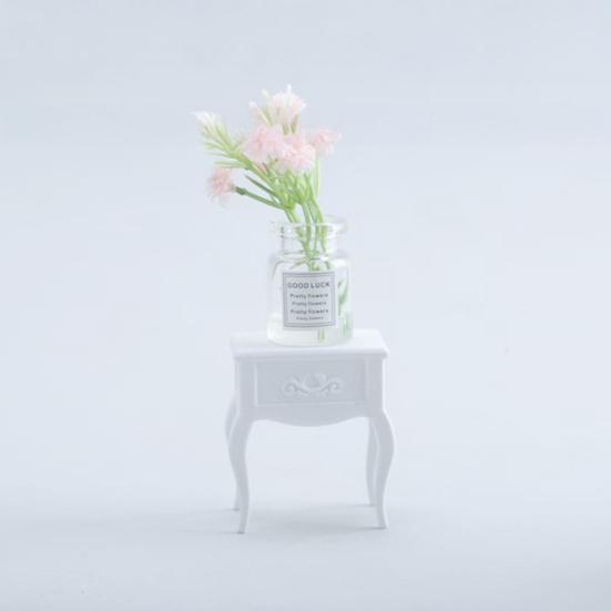 Dollhouse Bedside Table, 1:12 Miniature Furniture Decorative Ornaments, Realistic Details Durable Craftsmanship Dollhouse Furniture