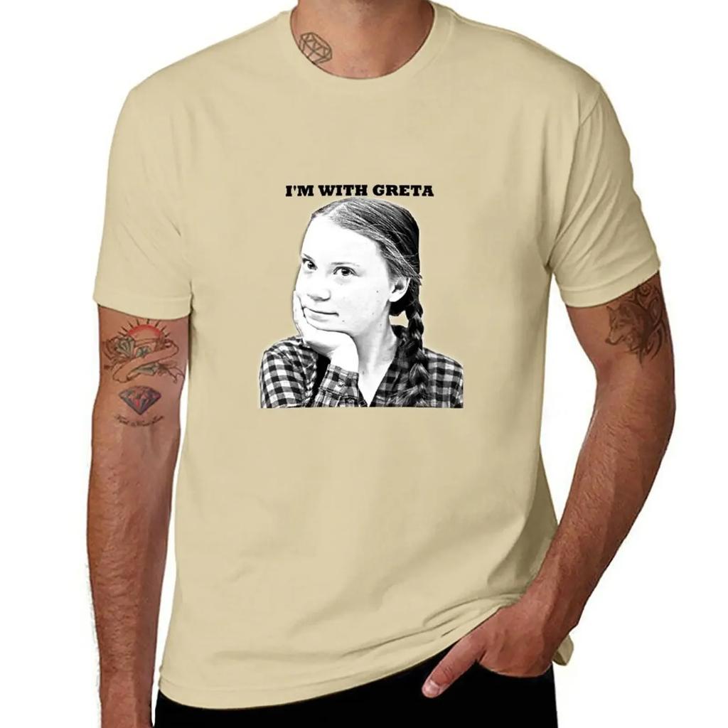 Greta Thunberg Climate Activist Tshirt Plain Shirts Graphic Oversized Graphic Tee Street Wear Workout Shirts For Unisex