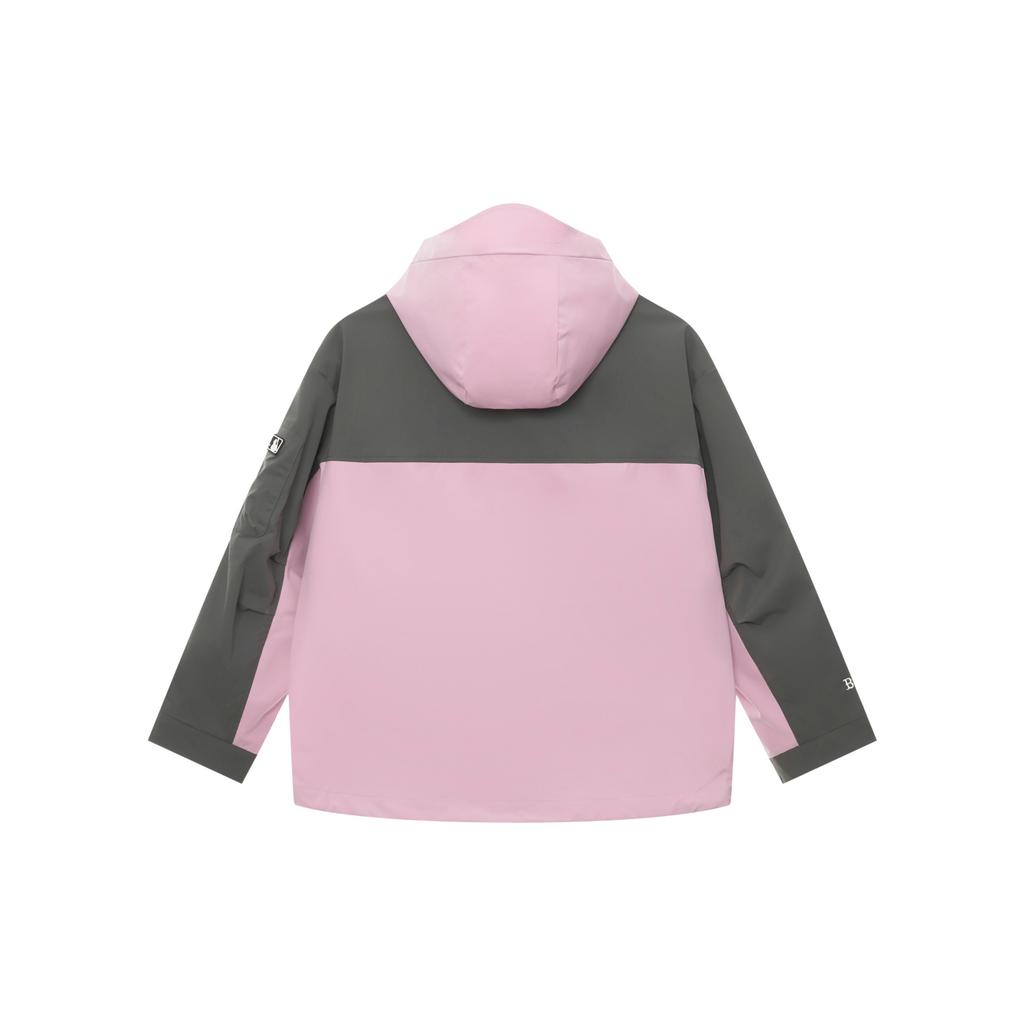 New MLB Boston Red Sox Basic Collection SS25 Jacket Unisex Heather Gray Purple 3AWJB0551-43PPM