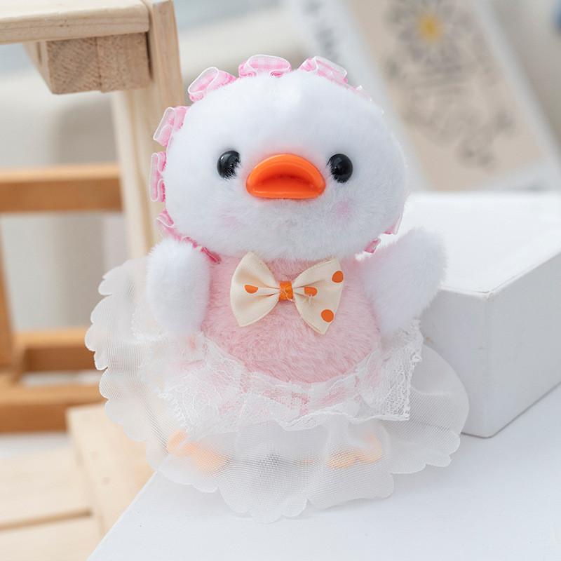 Plush Cute Duck Doll Keychain Toys With Soft Pp Cotton For Kids Decor Gifts