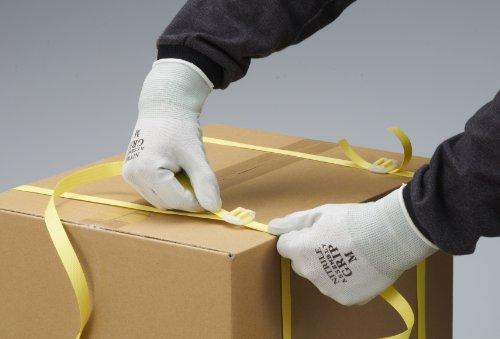 Showa Gloves [10-Pack Nitrile Backless Gloves] No. 370, Simple Packaging, Assembly Grip, Gray, Size M