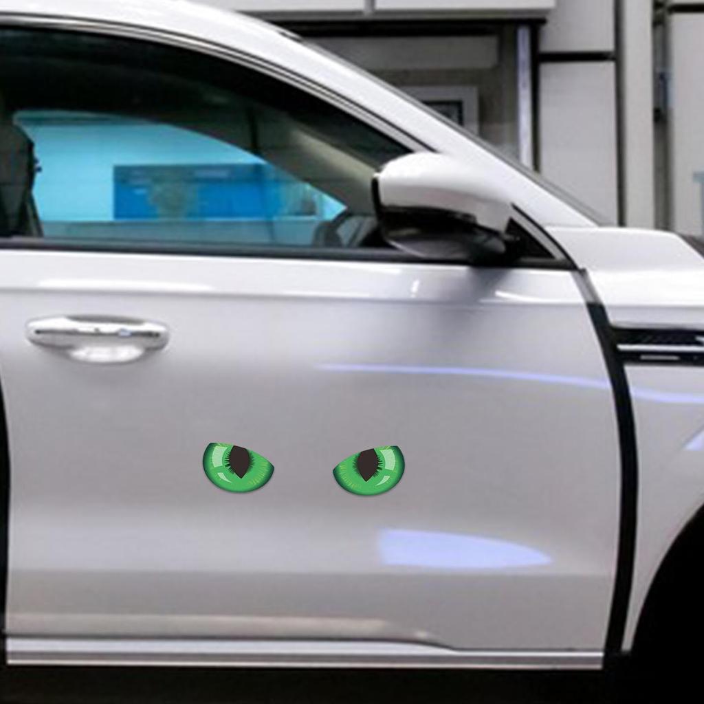 Car Reflective Eye Stickers | 3D Funny Peeking Car Decal | Long Lasting Car
