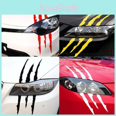 Naklejka z pazurami potwora, rysy, naklejka premium z winylu do dekoracji samochodu, na Halloween