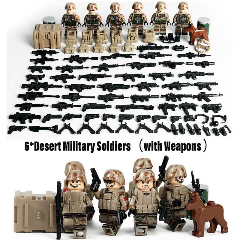 Land Tiger Desert Surveillance Building Blocks Small Particle Plastic Toy For Children