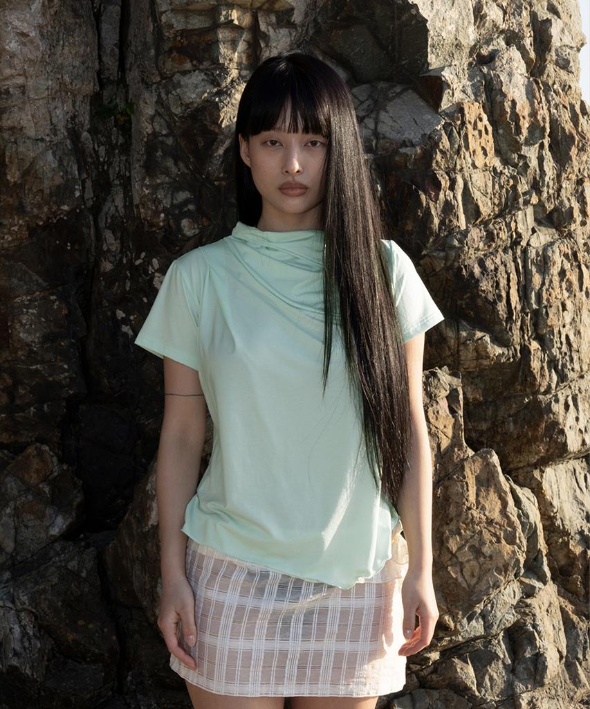 SAFARI SULA EXPLORE Stitch Drape Jersey In Mint