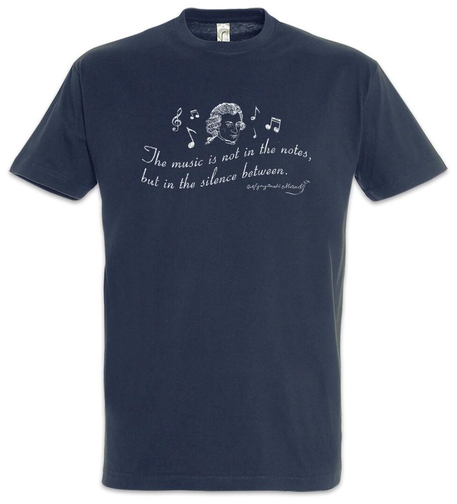 Mozart The Music Is Not In The Notes T-Shirt Philosopher Quote Fun Teacher