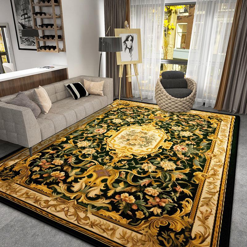

Дизайн в европейском стиле, цветочный декор комнаты, спальня, настраиваемый противоскользящий ковер, мягкие ковры для гостиной, легко чистящийся коврик для кофейных столиков 60*90cm