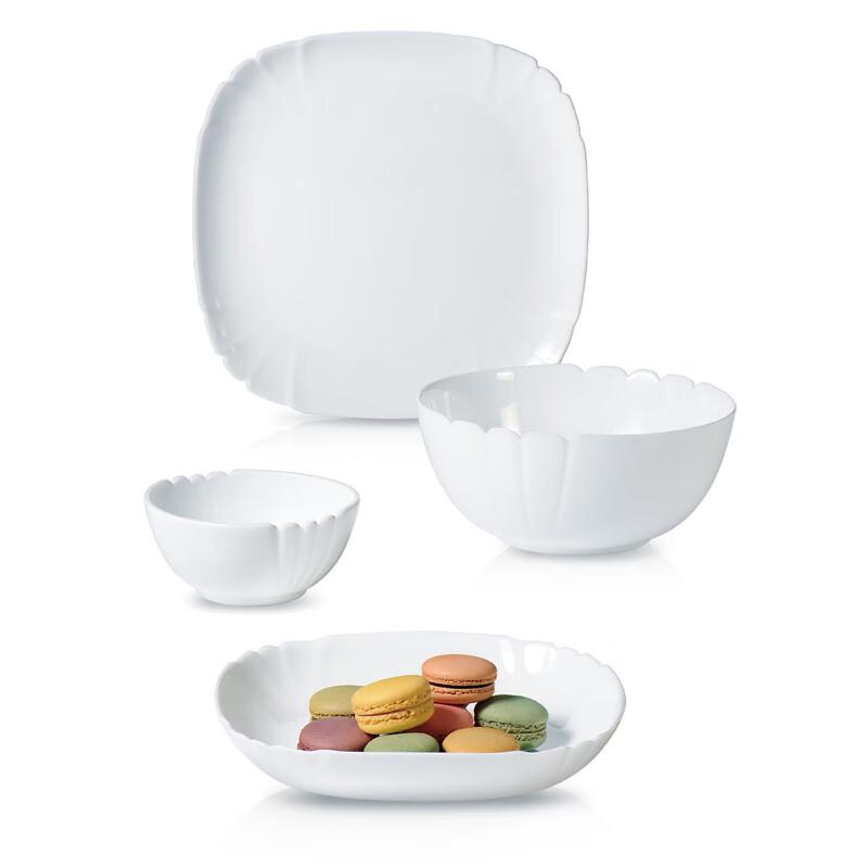 Luminarc Lutesha White Jade 7-Piece Dinnerware Set
