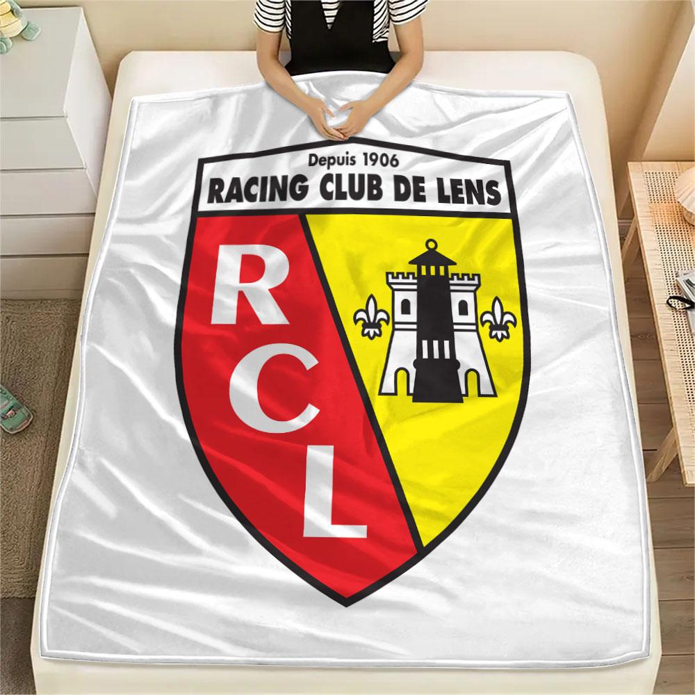 RC Lens Printed Flannel Blanket, soft throw for bedroom sofa, washable,soccer fan merchandise, great gift.