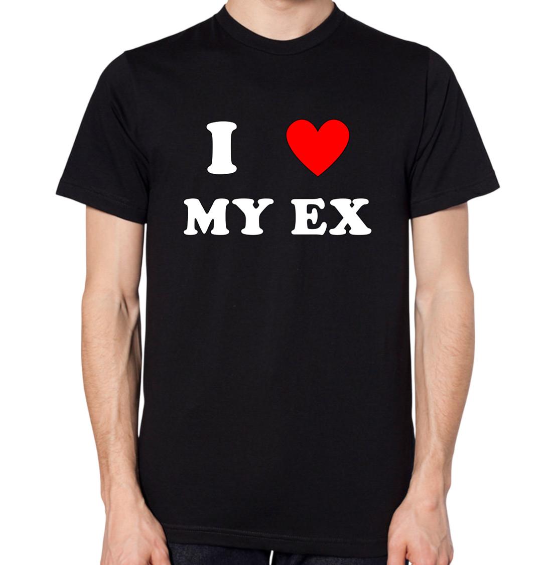 I Love My Ex T-Shirt Funny Ex Boyfriend Girlfriend Mens Womens Gift New Top S разноцветный