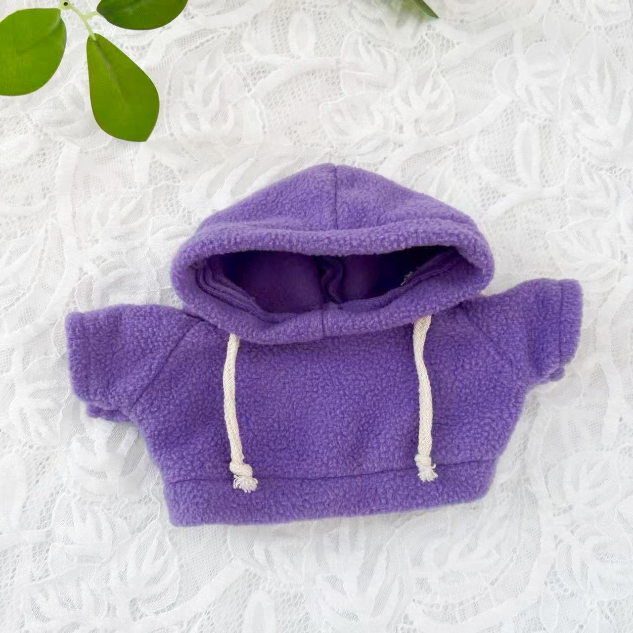 Teddy Bear Plush Toy Hoodie Replacement - Small Sweater Accessory for Doll - Custom Logo Possible Seated Height 20cm