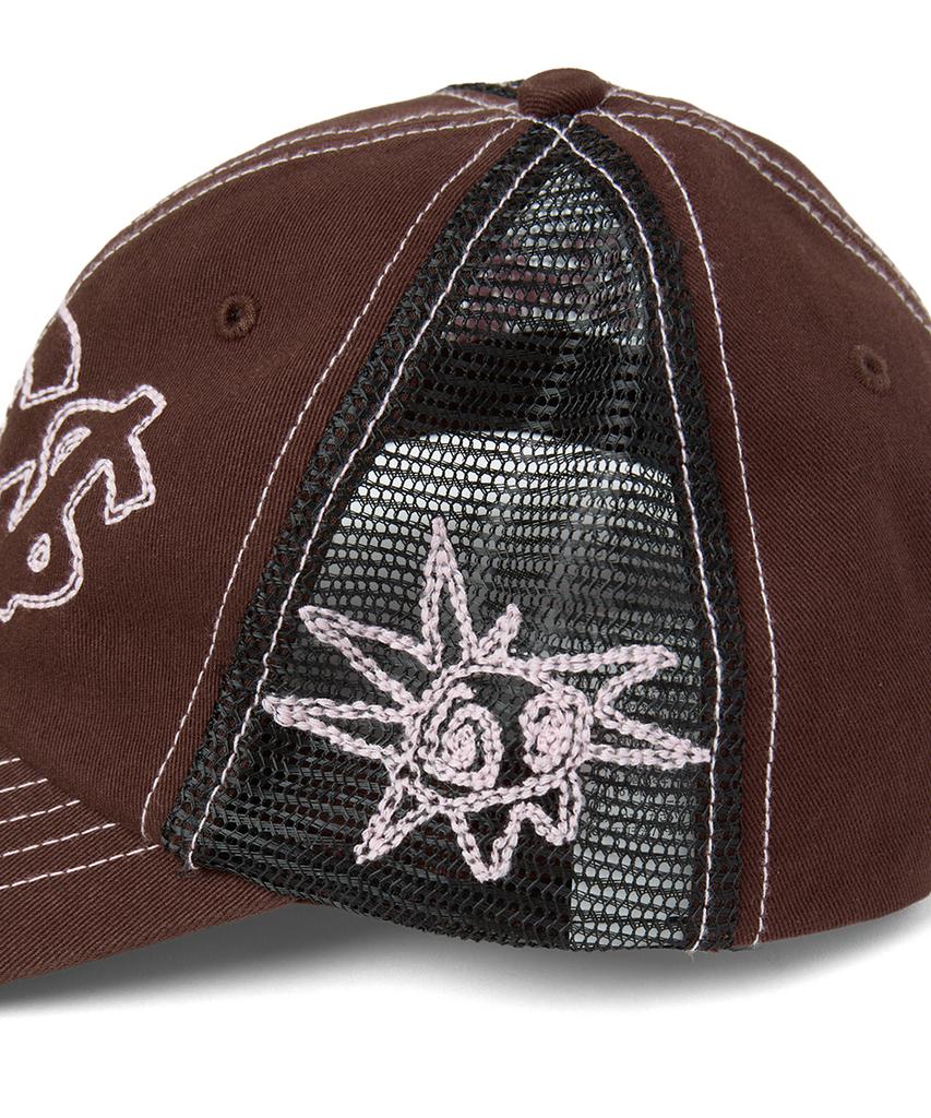YESEYESEE Hardcore Mesh Cap Brown