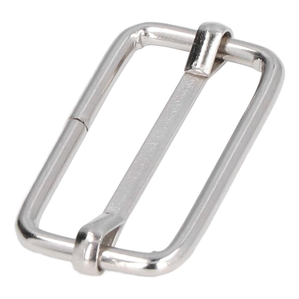 50pcs Silver Tri-Glide Buckle Rectangle Shape Adjustable Strap Buckle  For Fasteners