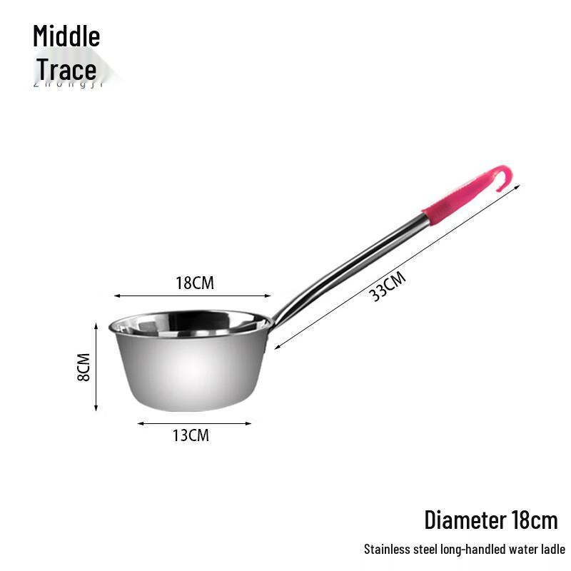 

Stainless Steel Long-Handle Kitchen Ladle