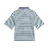Vans Color Block Striped Button Short Sleeve Polo Shirt Women Tops VN0010AVFOI