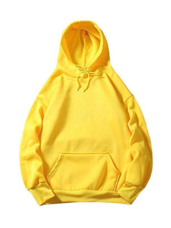 Felpa con cappuccio casual larga foderata in velluto da donna Autunno/Inverno 2024
