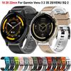 Venu 3 3S 2 2S Silicone 18 20 22mm Watch Strap For Garmin Vivoactive 5 4 3 VENU SQ 2 Plus Forerunner 965 265 Band Strap Bracelet