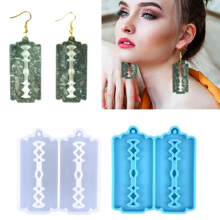 Irregular Blade Earring Ornament Mold Suitable for Keychain Pendant Making