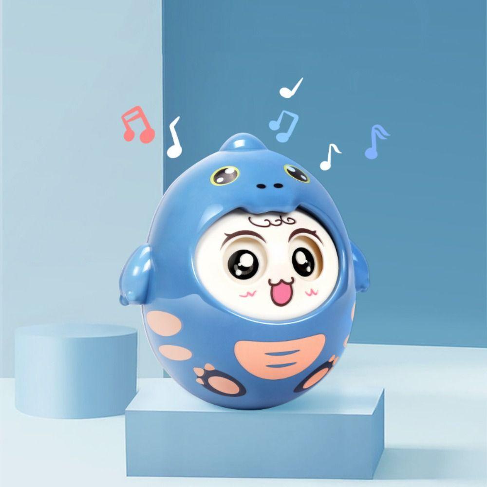 Crafts Tummy Time Rocking Toy Handmade Face Changing Doll Tumbler Rocking Toy  Children Girls Boys