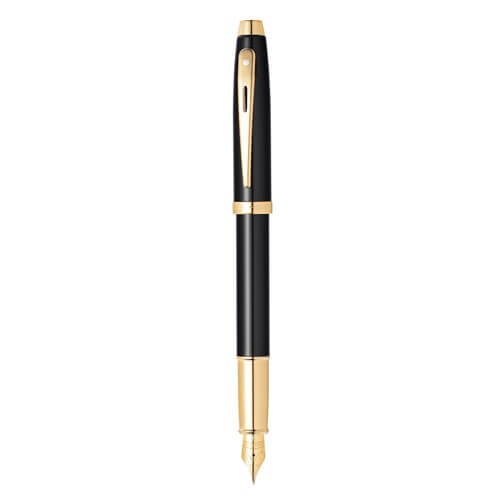 Sheaffer Sheaffer 100 Black Lacquer w/ Gold Fountain Pen