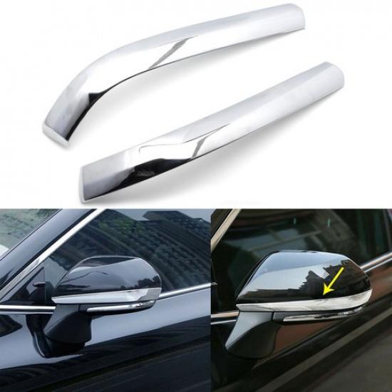 2pcs Mirror Rear View Strip Panel Decor Cover Trim For Camry 2018 -2024