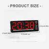 LED Clock Integrating Time Temperature And Date Display For Living Room Decoration USB Desktop Alarm Clock