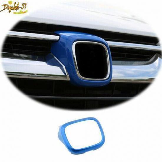 1PCS For Honda CRV CR-V 2017- ABS Blue Exterior Front  Frame Cover Trim