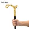 Gyllene lyxkurva Linjetyp Gåkäpp Mode Dekorativ käpp Gentleman Elegant Cosplay käppknopp Crosier 93cm