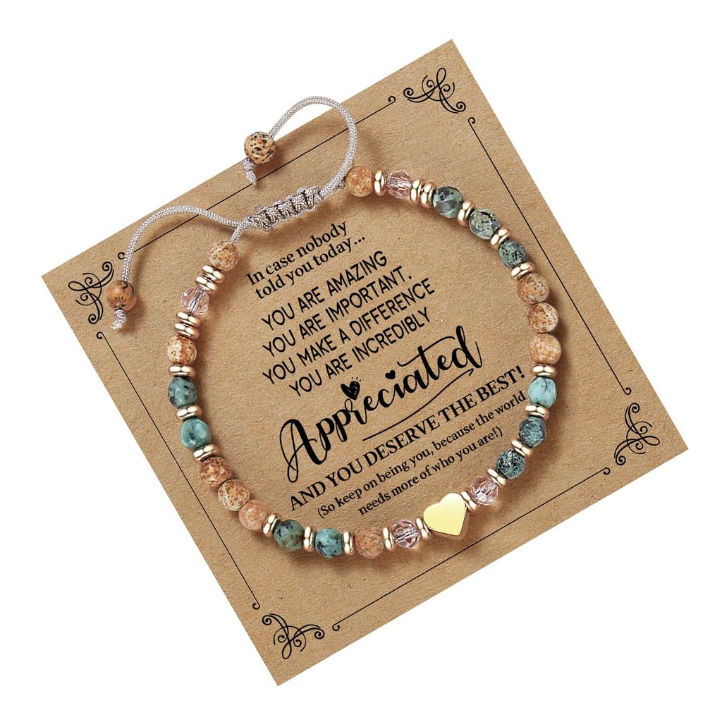 Trendy Natural Stone Bracelet Adjustable Wristchain Fashionable Wristband Accessory for Everyday Wear and Event