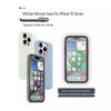 Unisex Liquid Silicone Magnetic Phone Case for iPhone 15/15 Pro Max, Drop-Proof