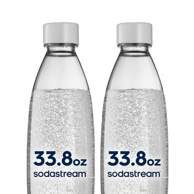 Sodastream Biała Butelka Slim 1L Gazowana Podwójne Opakowanie (2-Pack)