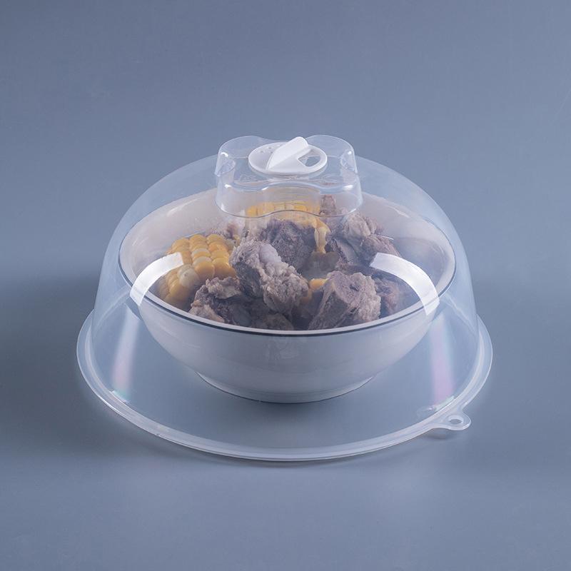 

1Pieces Microwave Heating Insulation Tray Thickened Splash Proof Cover Plastic Insulation Vegetable Cover Outdoor Tableware