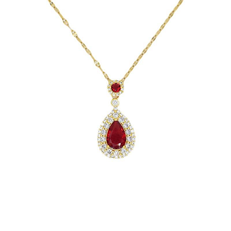 Water Drop Necklace Temperament Simple Style Personalized Single Product Style Versatile Temperament Style