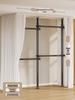 Floor-Standing Clothes Rack: Bedroom Hanger, Retractable Drying Rod, Coat & Hat Rack.