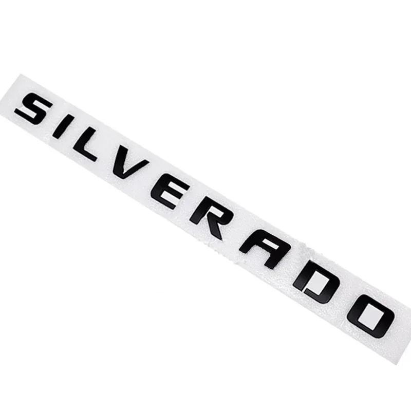 41CM ABS for Chevrolet Silverado 1500 2500HD 3500 Car Tail Letter Stickers Emblem Car Rear Trunk Logo Badge Exterior Decoration