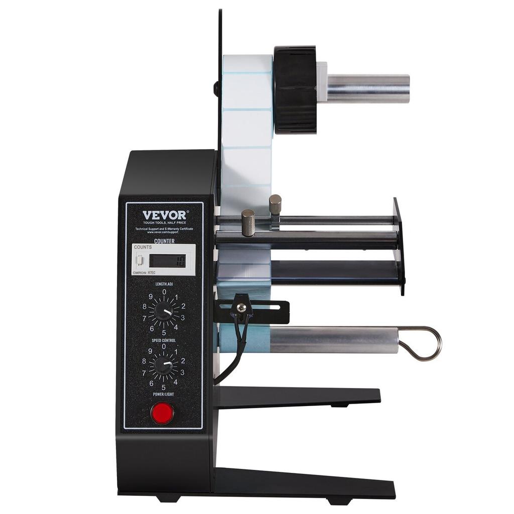 Automatic Label Dispenser, Width 0.6"-4.9"/15-125 mm, Length 0.1"-5.9"/3-150 mm, Automatic Label Stripper Label Separating Machine, Speed Adjustable