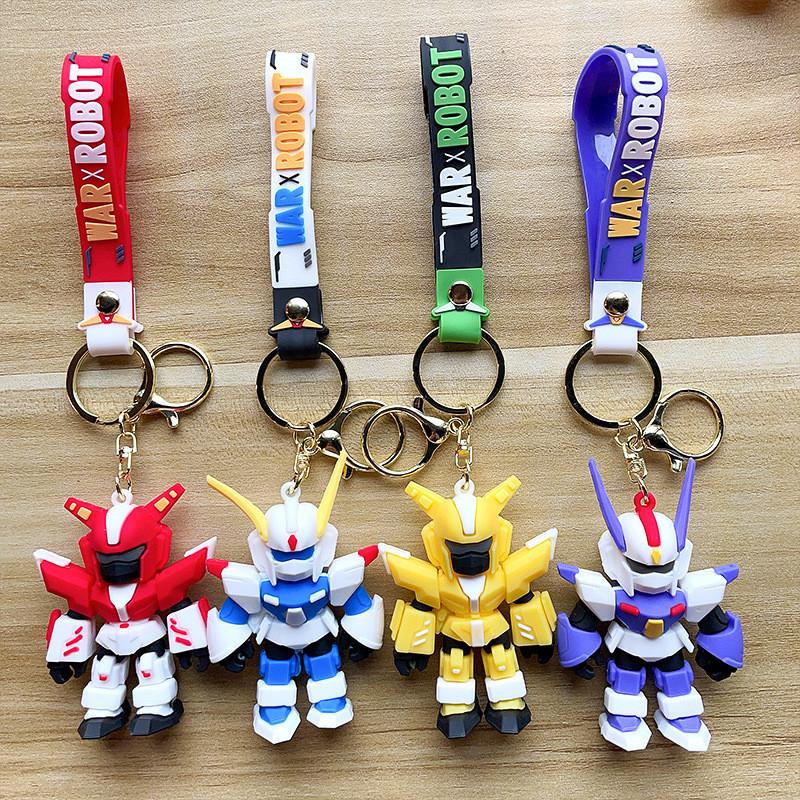 Cartoon Robot Playful Mech Warrior Keychain Cute And Colorful Bag Accessory Gifting For