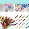 Colorful Pcs 100 Plush Root Twisting Rod Soft Felt Wire Strips Diy Decorations