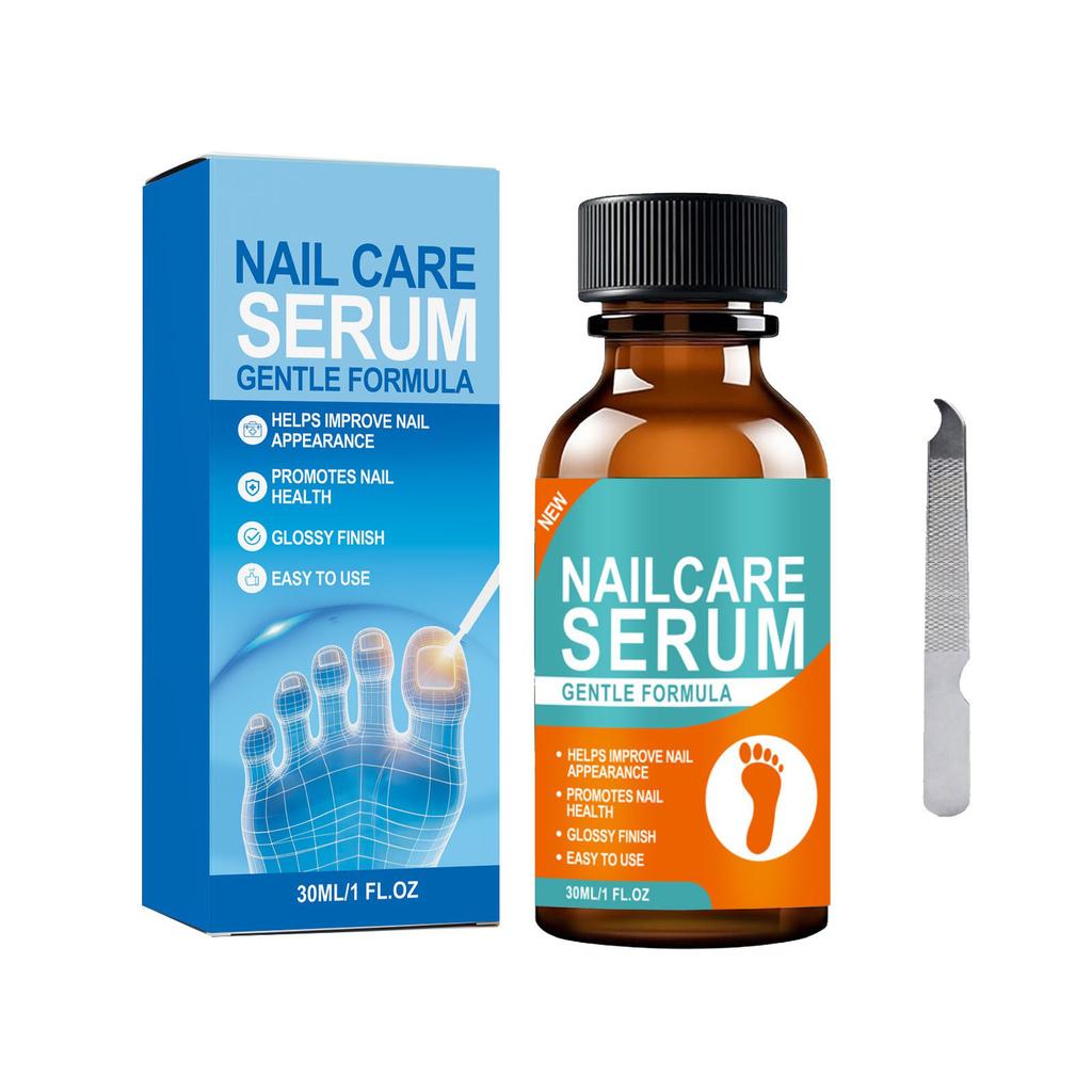 Nail Care Serum Gentle Formula for Nail Health and Appearance Improvement Promotes Strong Nails Glossy Finish Easy to Use 30ml