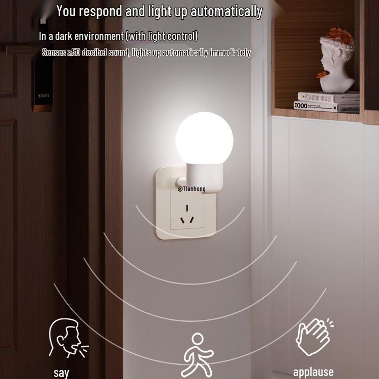 Voice-Activated Sensor Night Light for Hallways, Corridors, Stairs & Bathrooms