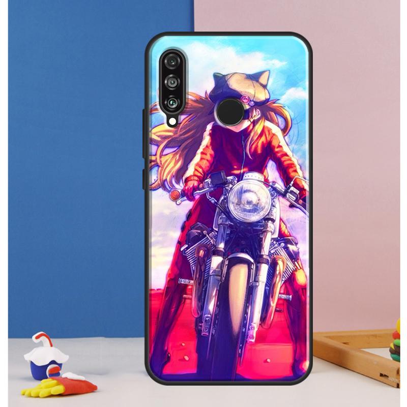 Motorradmädchen Anime Hülle Für Huawei Nova 10 9 SE 8i 11i 12i 12s Y60 Y61 Y70 Y90 Y72 Y73 Y91 P60 Pro P30 P40 Lite